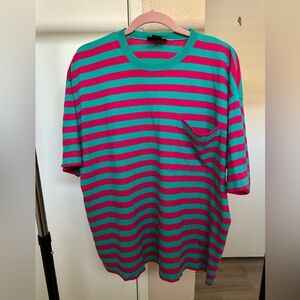 Striped Green and Pink T-Shirt